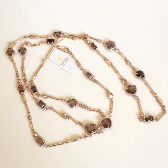 NEW ⭐️ Kendra Scott Long Necklace in Sable Mica - Picture 3 of 9